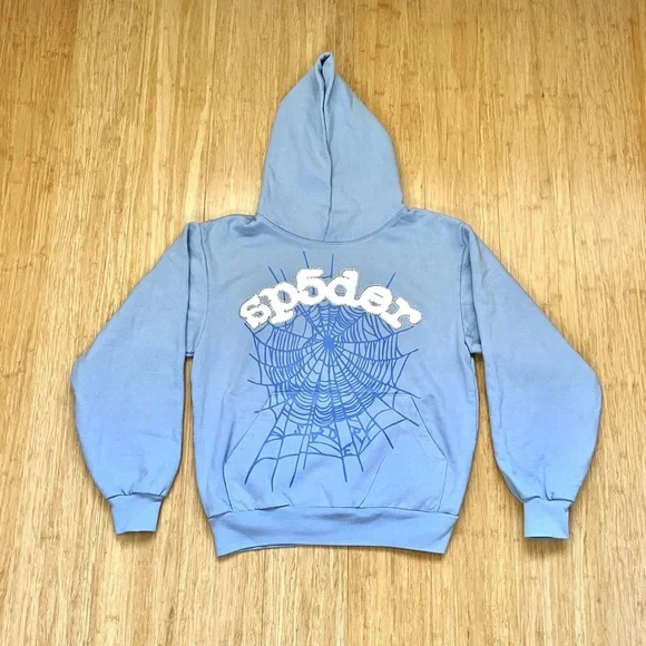 Sp5der | Shirts | Sky Blue Spider Hoodie | Poshmark